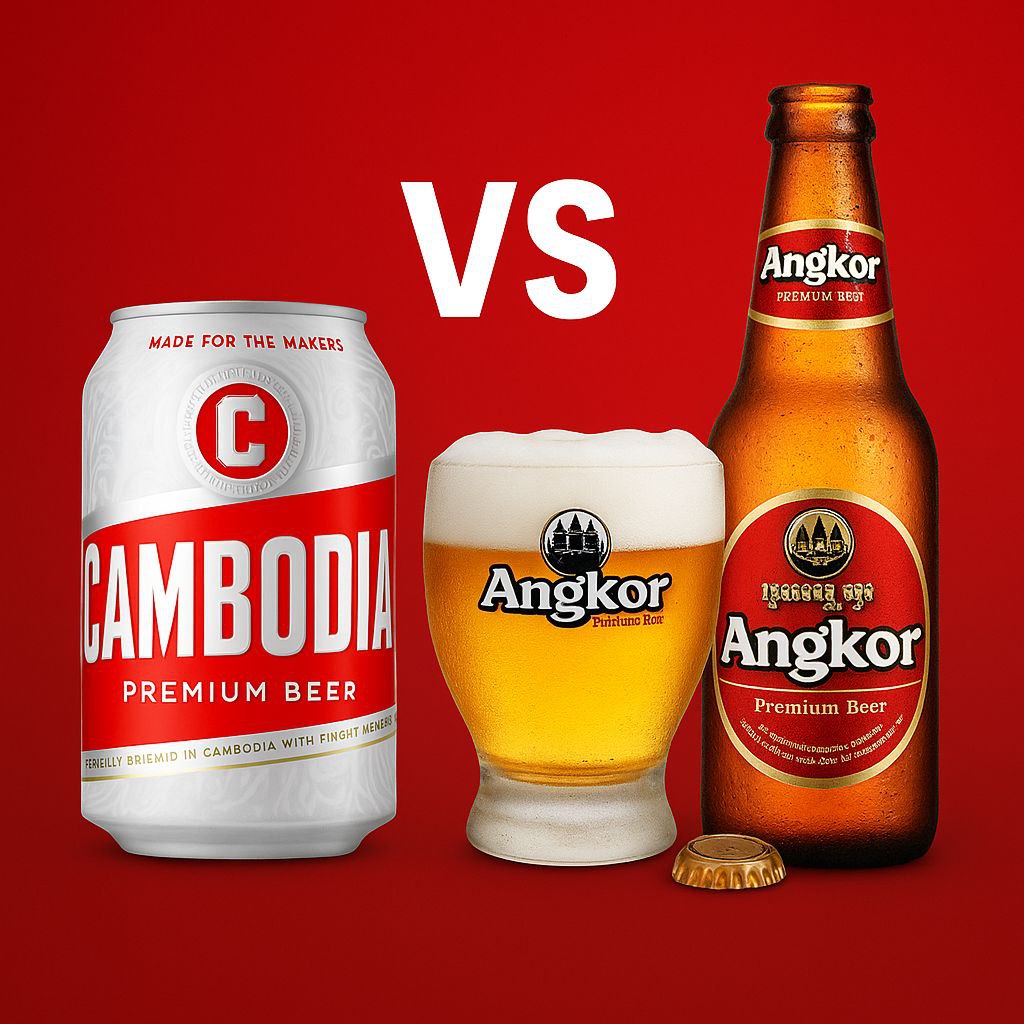 Cambodia Beer vs Angkor Beer